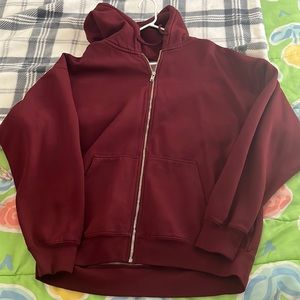 John Galt Brandy Melville Maroon Christy Jacket
